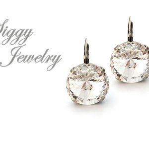 Swarovski Mega Size 18mm Clear Drop Earrings